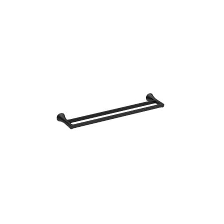 Moen Mikah 24 Double Towel Bar in Matte Black Y0722BL